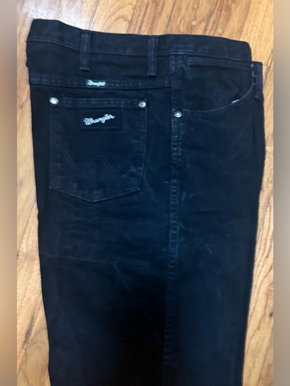Wrangler A101 Men’s 36x30 Black Relaxed Fit Straight Leg Denim Jeans